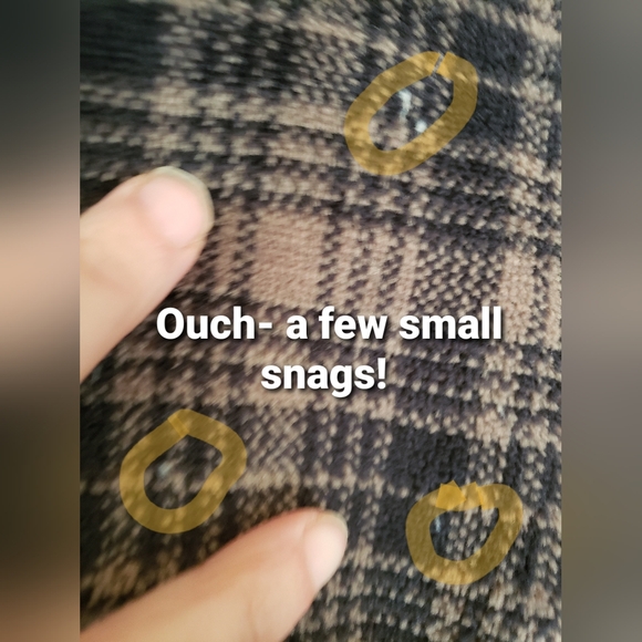 Lowe Alpine Polartec Beige / Black Buffalo Plaid Fleece Mock Neck Sweatshirt LRG - Picture 12 of 12